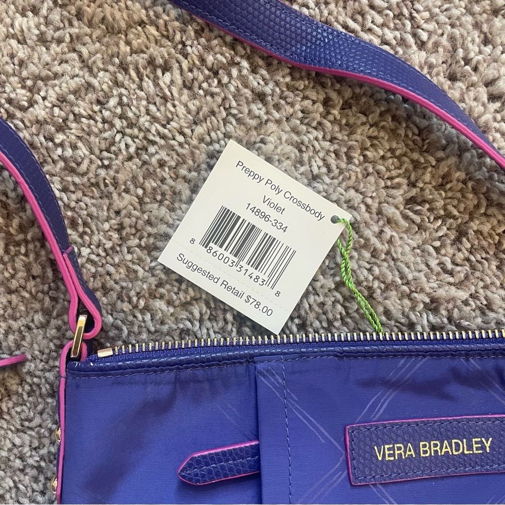Vera Bradley purple crossbody - Picture 3 of 4